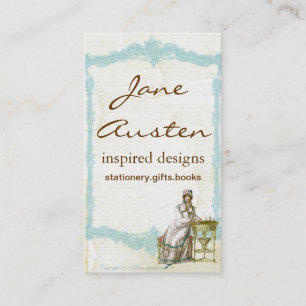 Von Jane Austen inspirierte Visitenkarten Visitenkarte