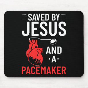 Von Jesus und einem Herzkrankenbildner Mousepad