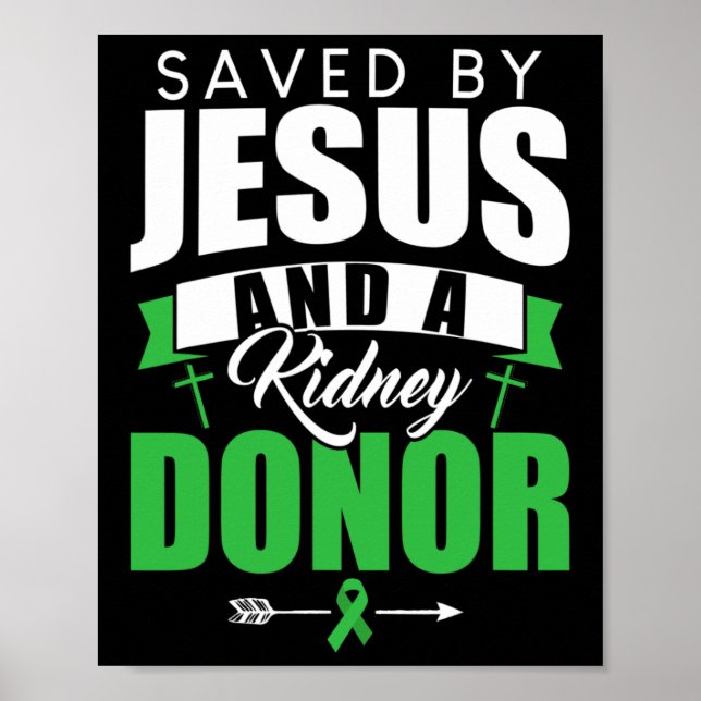 Von Jesus und einem Zitat von Organtransplantation Poster (Vorne)