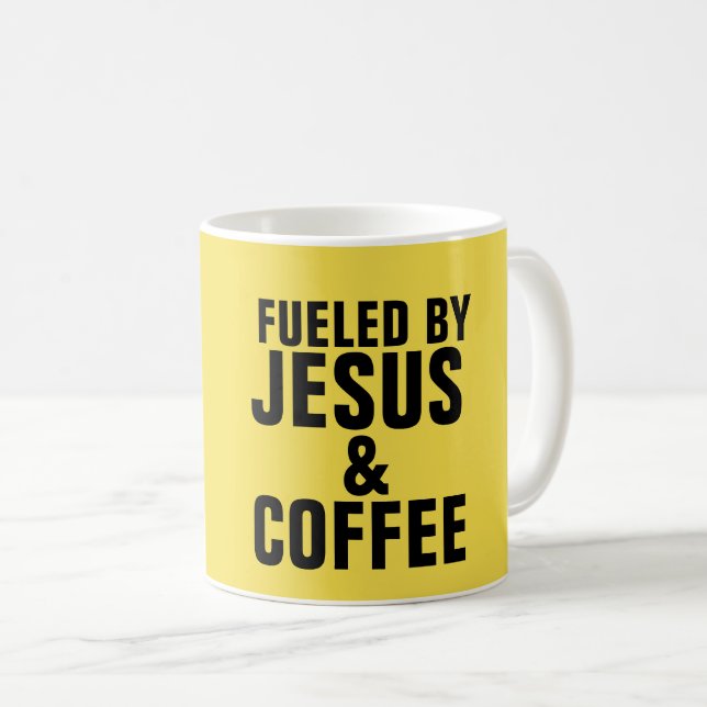 VON JESUS UND KAFFEE BEKRÄFTIGT KAFFEETASSE (VorderseiteRechts)