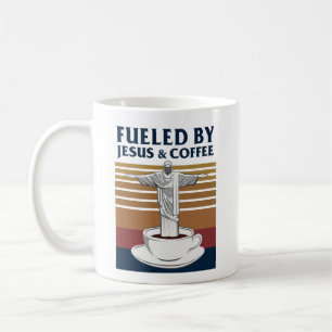 Von Jesus und Kaffee gespeist Kaffeetasse