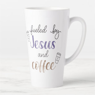 Von Jesus und Kaffee gespeist Milchtasse