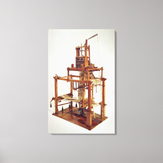 Von Joseph Marie Jacquard entworfene Loom Leinwanddruck (Vorderseite)