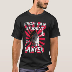 Von Jurastudentin bis Anwältin Funny Lawyer Design T-Shirt