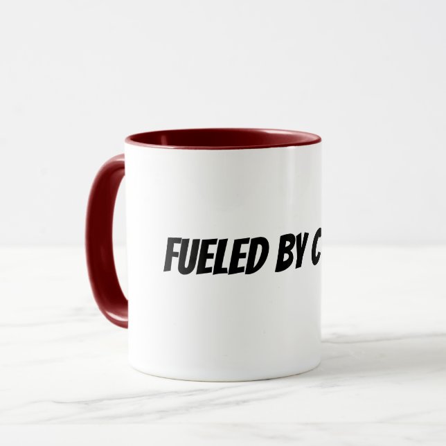 von Kaffee befeuert Tasse (Vorderseite Links)