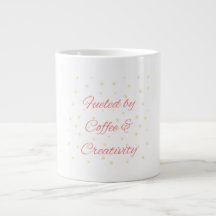 Von Kaffee & Kreativität gespeist Tasse