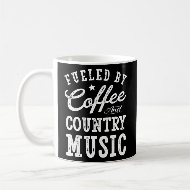 Von Kaffee und Country Musik gespeist, Frauen Kaffeetasse (Links)