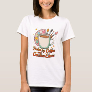Von Kaffee Und Kreativer Chaos Künstlerpalette Ang T-Shirt