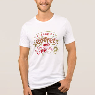 Von Kaffee und Weihnachten gespeist Tri-Blend Shirt