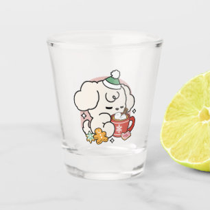 Von Kakao und Welpenträumen angetrieben - Niedlich Schnapsglas