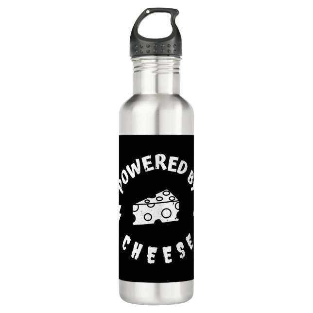 von Käse angetrieben Edelstahlflasche (Vorderseite)