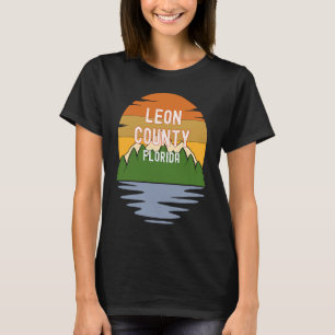 Von Leon Landkreis Florida Vintag Sunset T-Shirt