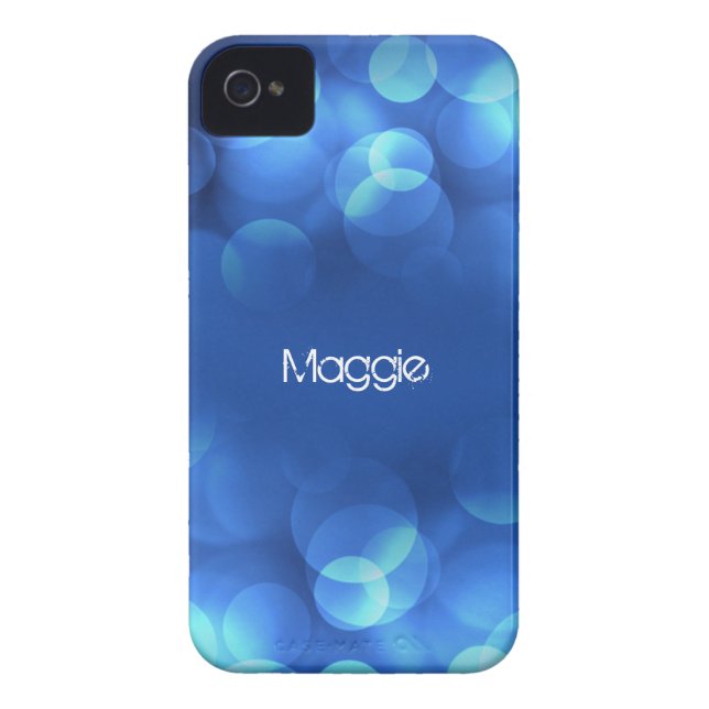 Von Lucy: MODERNES LICHT SPRUDELT personalisiertes Case-Mate iPhone Hülle (Rückseite)