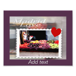 Von Madrid mit der Liebe Fotodruck
