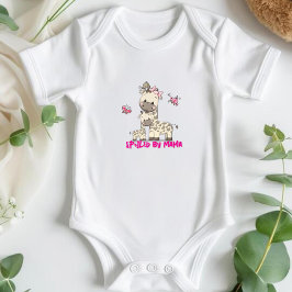 Von Mama verwöhnt - Niedliche Mama und Baby Giraff Baby Strampler