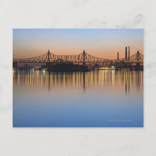 Von Manhattan aus über den East River. Postkarte