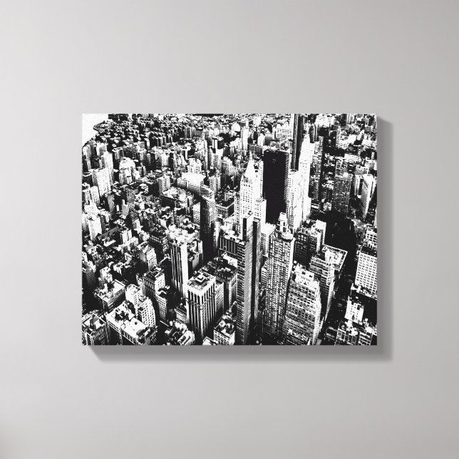 Von Manhattan zum Himmel Leinwanddruck (Vorderseite)