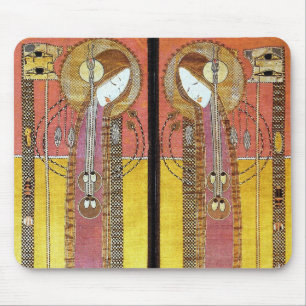 Von Margaret Macdonald bestickte Panels Mousepad