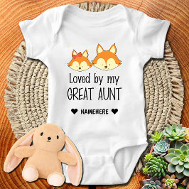 Von meinem großen Tante Fox geliebt Baby Strampler