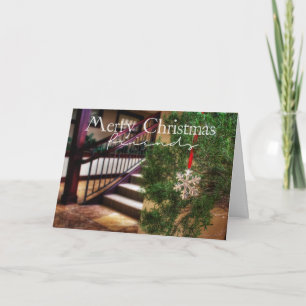 Von meinem Haus zu Ihrer Weihnachtskarte Feiertagskarte