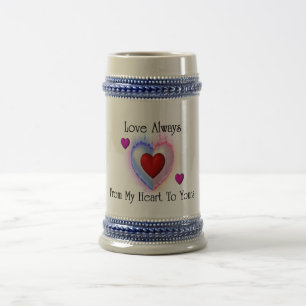 Von meinem Herzen zu deinem 18oz Stein Bierglas