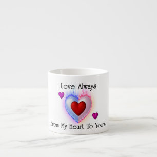 Von meinem Herzen zu deiner Ausdrucks-Tasse Espressotasse