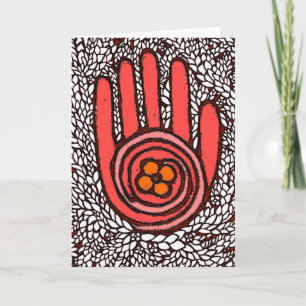 Von meiner Hand zu Ihrer Hand Dankeskarte