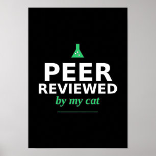 Von meiner Katze begutachteter lustiger Wissenscha Poster