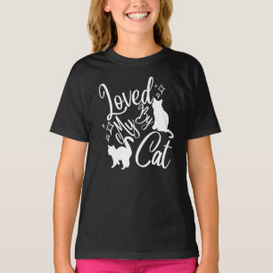 Von meiner Katze in weißem Kinderzimmer geliebt T-Shirt