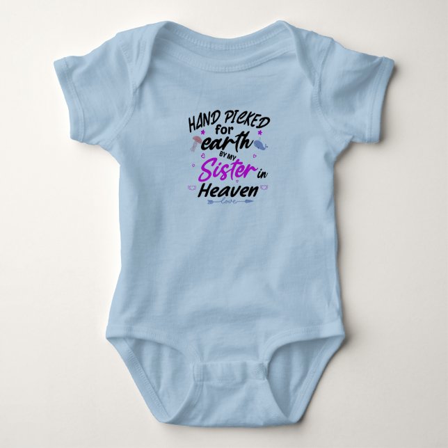 Von meiner Schwester für die Erde ausgewählt Baby Strampler (Vorderseite)