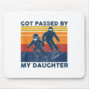 Von meiner Tochter beim Skifahren lustig getreten Mousepad