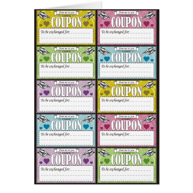 Von mir zu Ihnen Kupons (Vorne)