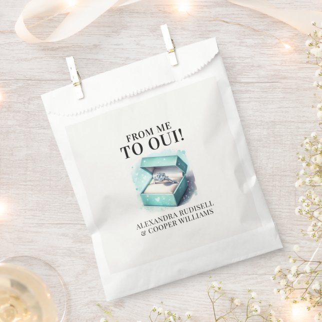 VON MIR ZU OUI | BRAUTPARTY GESCHENKTÜTCHEN (Ausgeschnitten)