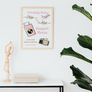 Von Miss zu Mrs. Brautparty Adventure Foto Poster