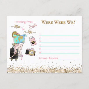 Von Miss zu Mrs. Brautparty waren wir dabei Postkarte