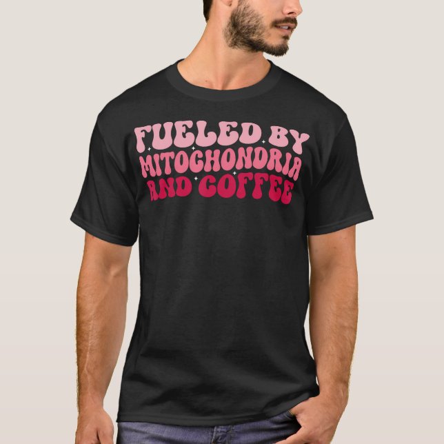 Von Mitochondrien Cof geförderte Biologielehrerwis T-Shirt (Vorderseite)