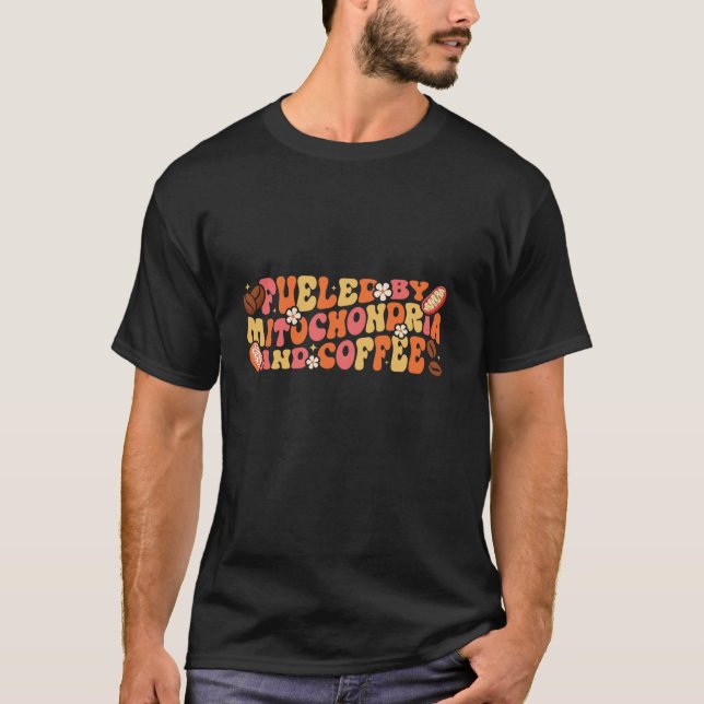 Von Mitochondrien Cof geförderte Biologielehrerwis T-Shirt (Vorderseite)
