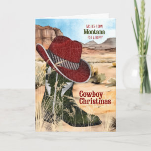 von Montana Cowboy Weihnachten Western Stiefel