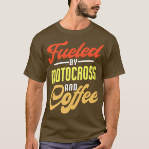 Von Motocross und Kaffee gesponnen Motocross Bik T-Shirt