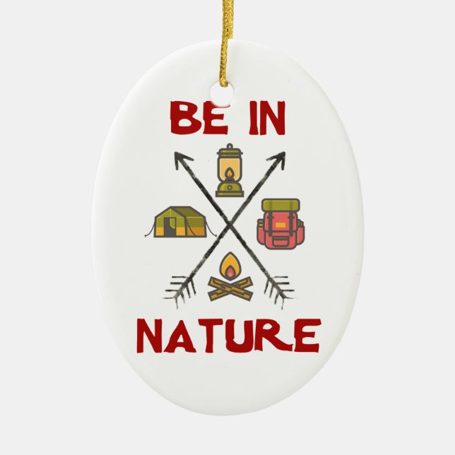 von Natur aus sein Keramik Ornament (Vorne)