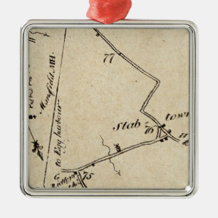 Von New York, zum von Stechpalme 48 anzubringen Silbernes Ornament