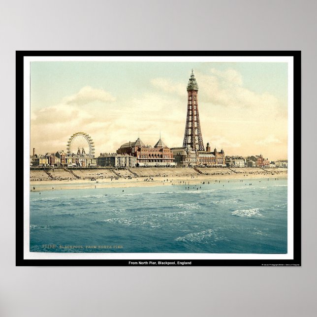 Von North Pier, Blackpool, England Poster (Vorne)