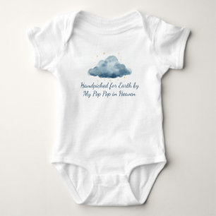 Von Opa im Himmel für die Erde handverlesen Gedenk Baby Strampler
