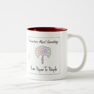 Von Paper to People Logo/Jeffrey Zwei-Tone-Tasse Zweifarbige Tasse