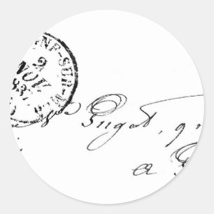 Von Paris aus Runder Aufkleber