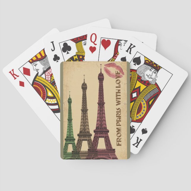 Von Paris mit Liebe Spielkarten (Rückseite)
