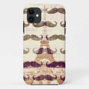 Von Paris mit Schnurrbart iPhone 11 Hülle