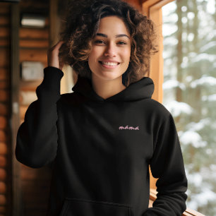 von   Personalisierte Kinder Namen Mama Bestickter Hoodie