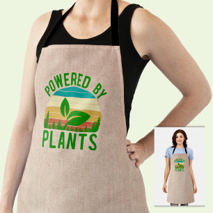 Von Pflanzen angetrieben Lustig Grüner Veganer Vin Schürze