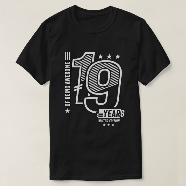 von Phantastischen 19 Jahren - 19. Geburtstag T-Shirt (Design vorne)